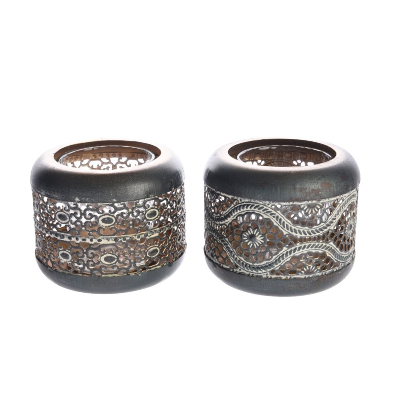 Iron Candle Holder 8 cm Copper. Single Piece AmagicTree.com
