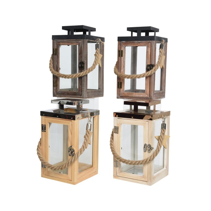 Wooden lantern 26 cm. Single Piece AmagicTree.com