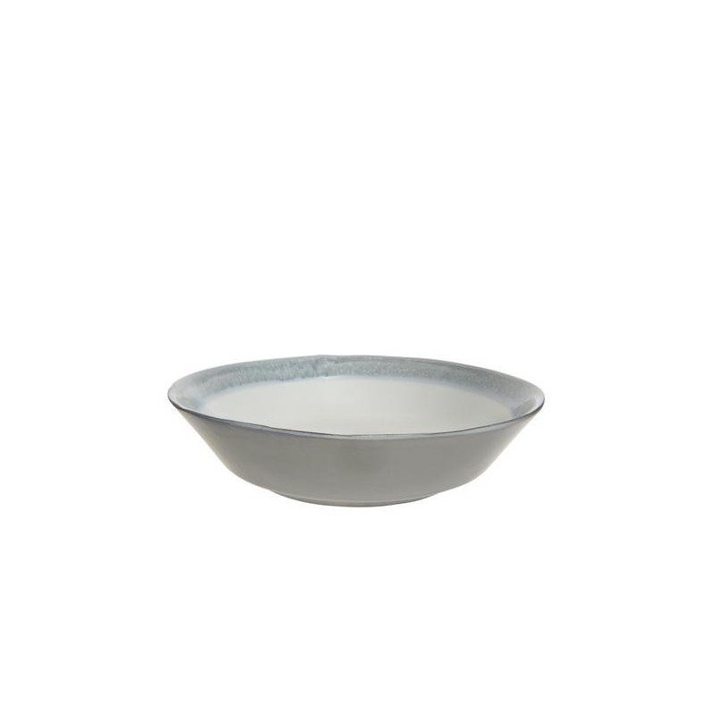 Terracotta Bowl with Blue Polished Edge 26 cm AmagicTree.com