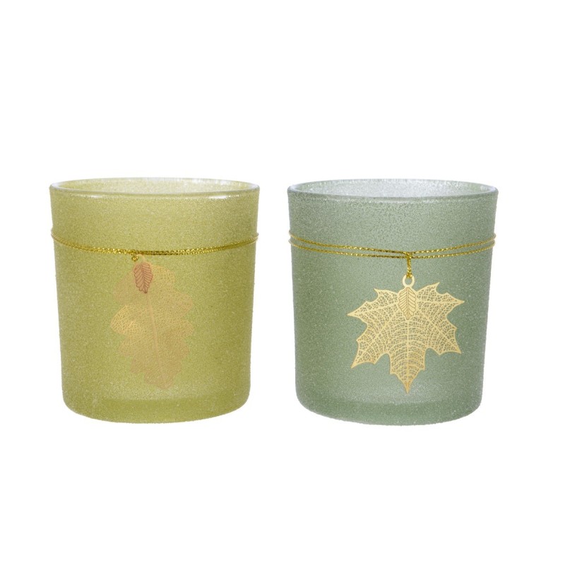 Candle holder with leaves 8 cm. Single Piece AmagicTree.com