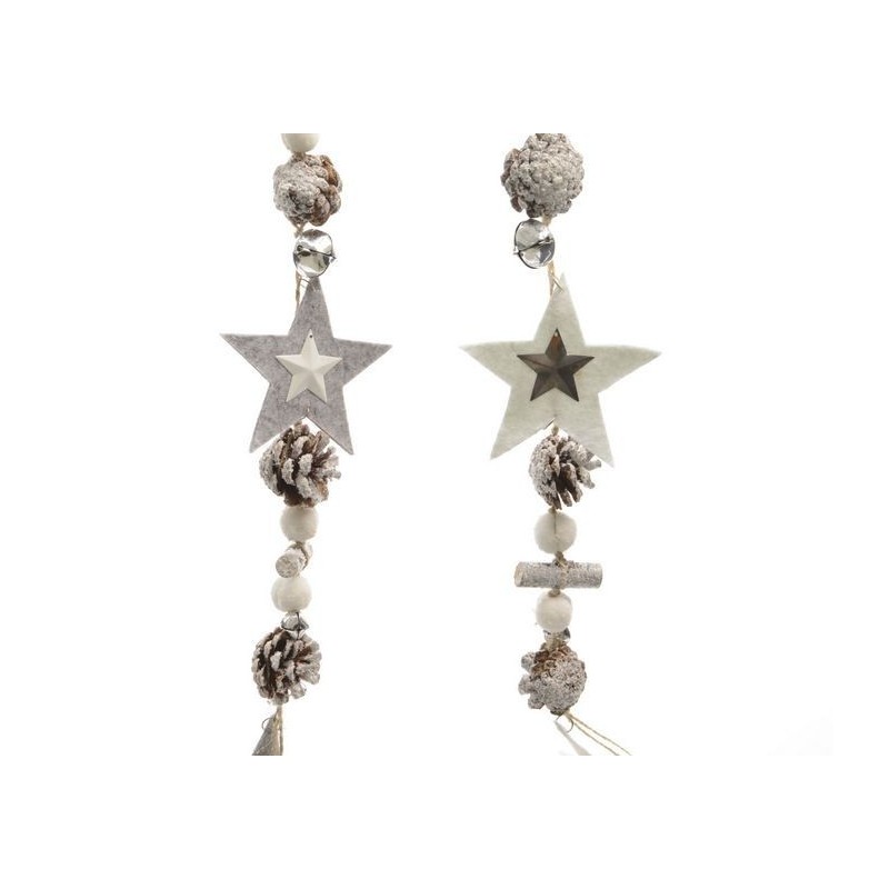 Garland with pine cones and stars. Single Piece AmagicTree.com