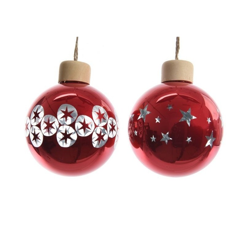 Glass Christmas bauble Dim. 8 cm. Single Piece AmagicTree.com