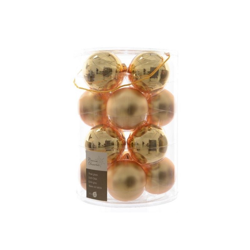 Glass balls dim. 8 cm 16 pieces AmagicTree.com