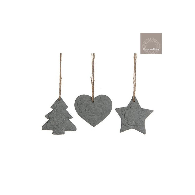 Heart Star Tree In Grey. Single Piece AmagicTree.com