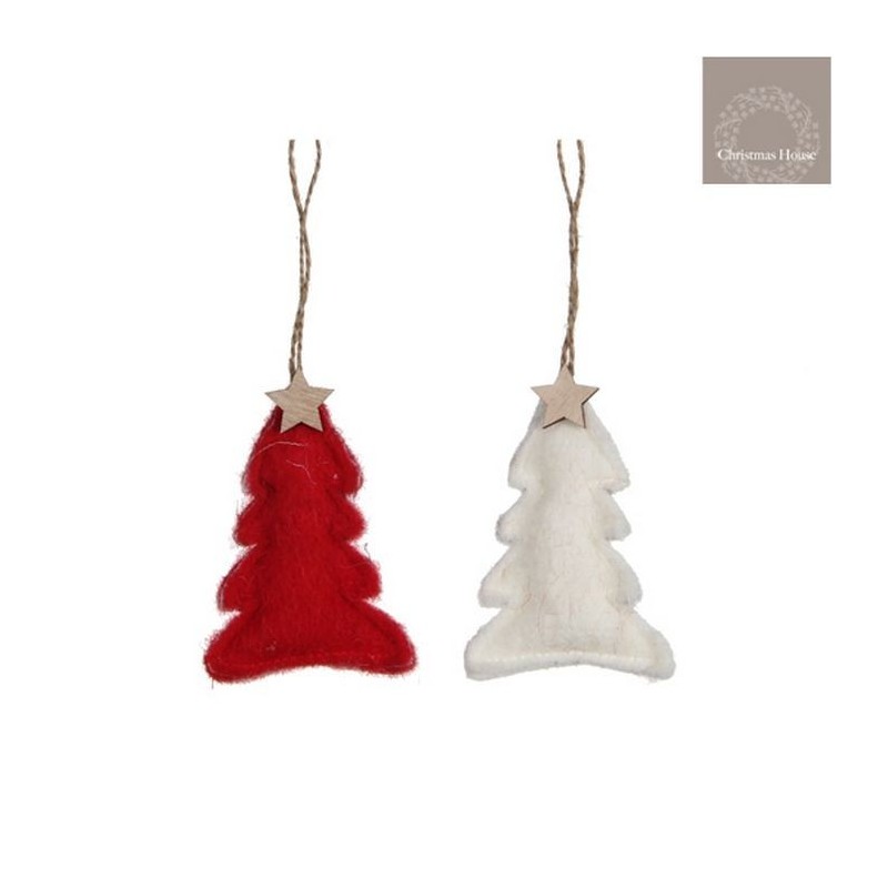 White or red hanging tree. Single Piece AmagicTree.com