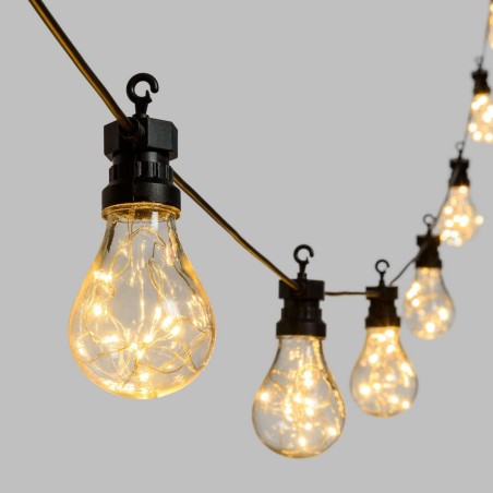 Party Light Chain Light 10 Drop Bulbs Ø 67 Warm White 5m AmagicTree.com