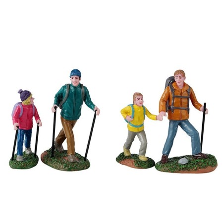 Lemax 42313 Father And Daughter Hikers Set Of 4 AmagicTree.com