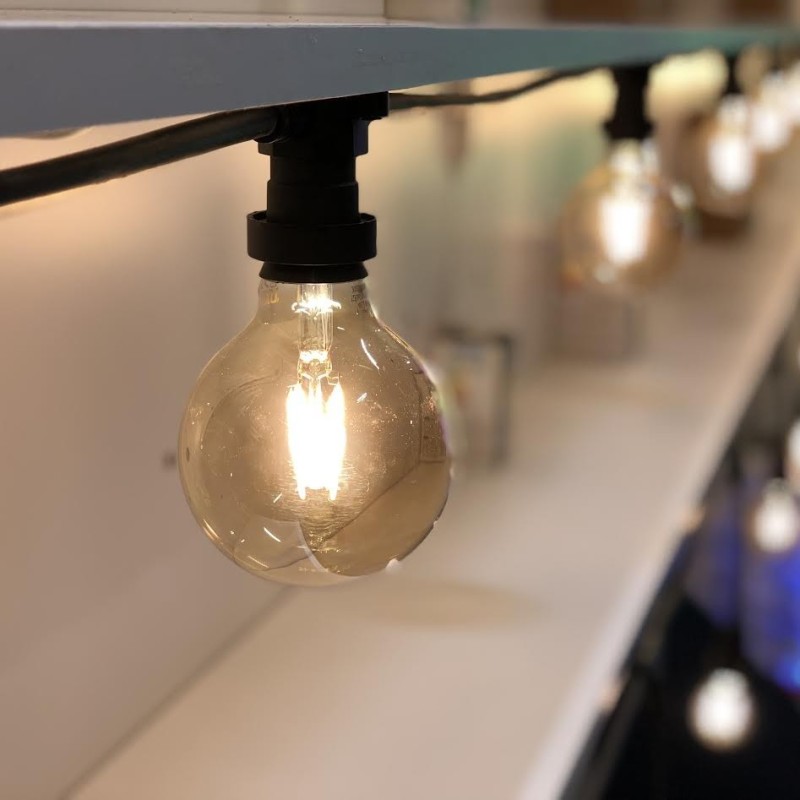 Party Light Chain with 8 E27 5m Extendable Lamp Holders AmagicTree.com