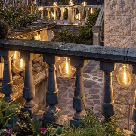Party Light Chain with 8 E27 5m Extendable Lamp Holders AmagicTree.com