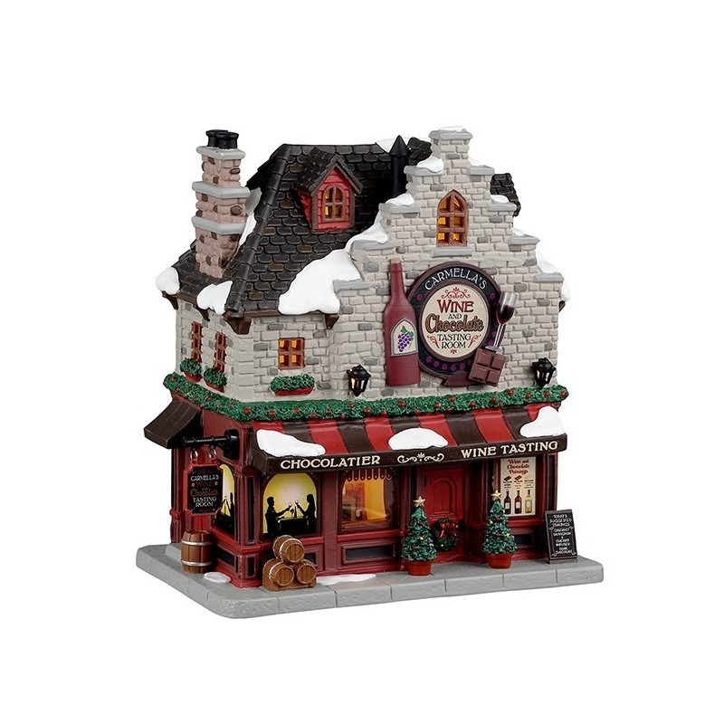 Carmella'S Wine And Chocolate Tasting Room With Power Supply Ref. 35062 - Lemax