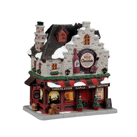 Carmella'S Wine And Chocolate Tasting Room With Power Supply Ref. 35062 - Lemax