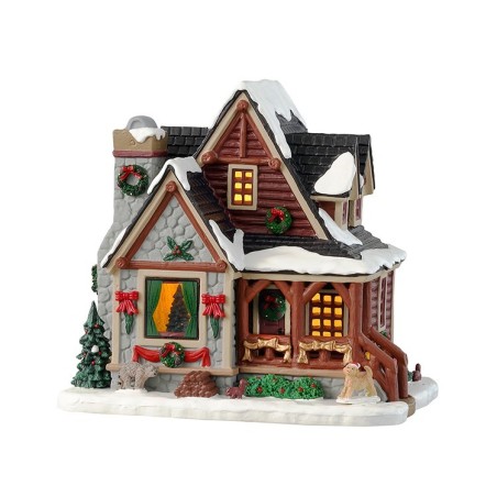 Christmas Cabin With Power Supply Ref. 35077 - Lemax