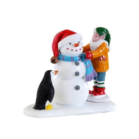 Lemax 22134 Building A Snowman AmagicTree.com