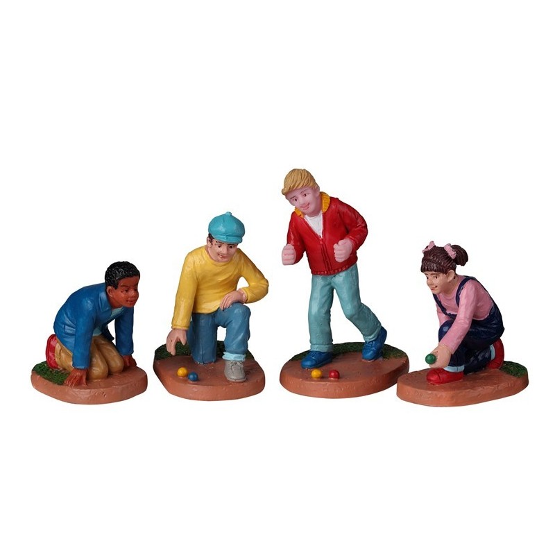 Marbles Champ Set Of 4  - Lemax