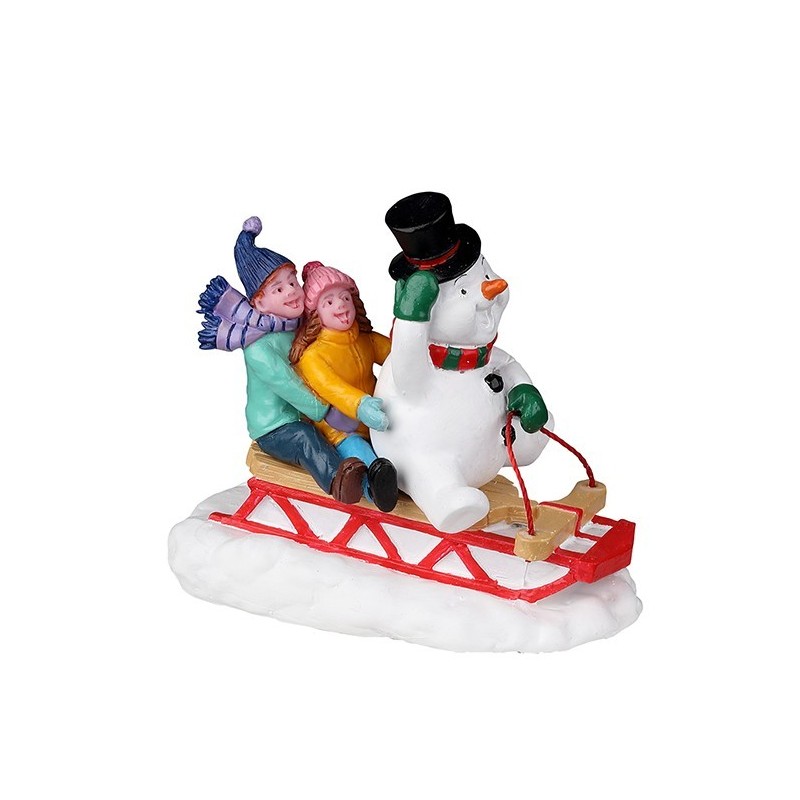 Sledding With Frosty  - Lemax