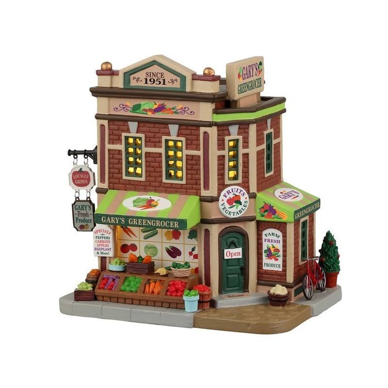 Gary'S Greengrocer With Power Supply Ref. 25886 - Lemax