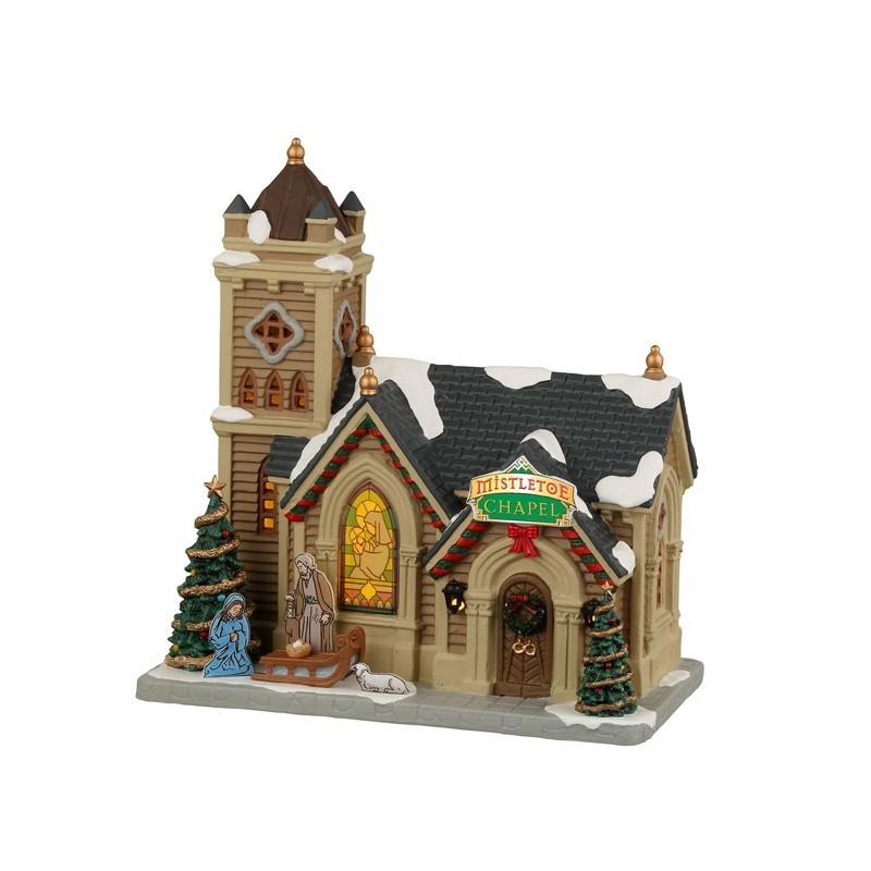 Mistletoe Chapel With Power Supply Ref. 25917 - Lemax