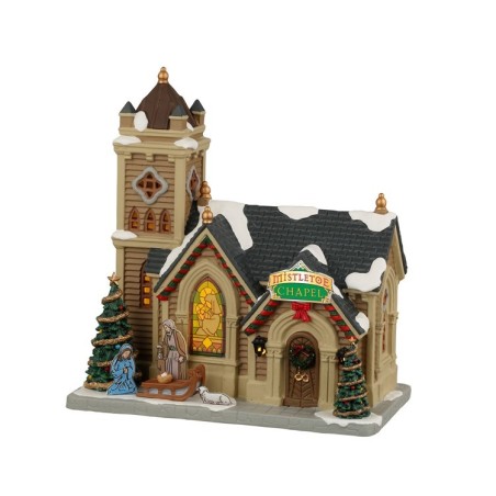 Mistletoe Chapel With Power Supply Ref. 25917 - Lemax