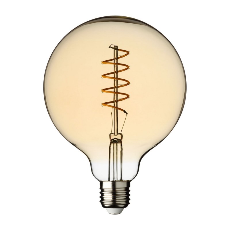 E27 Vintage Globe Light Bulb Ø 125 Warm White 4W Spiral AmagicTree.com
