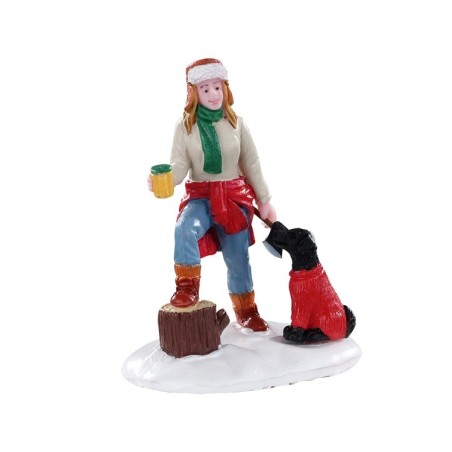 Lemax 02965 Lumberjill Sonia AmagicTree.com