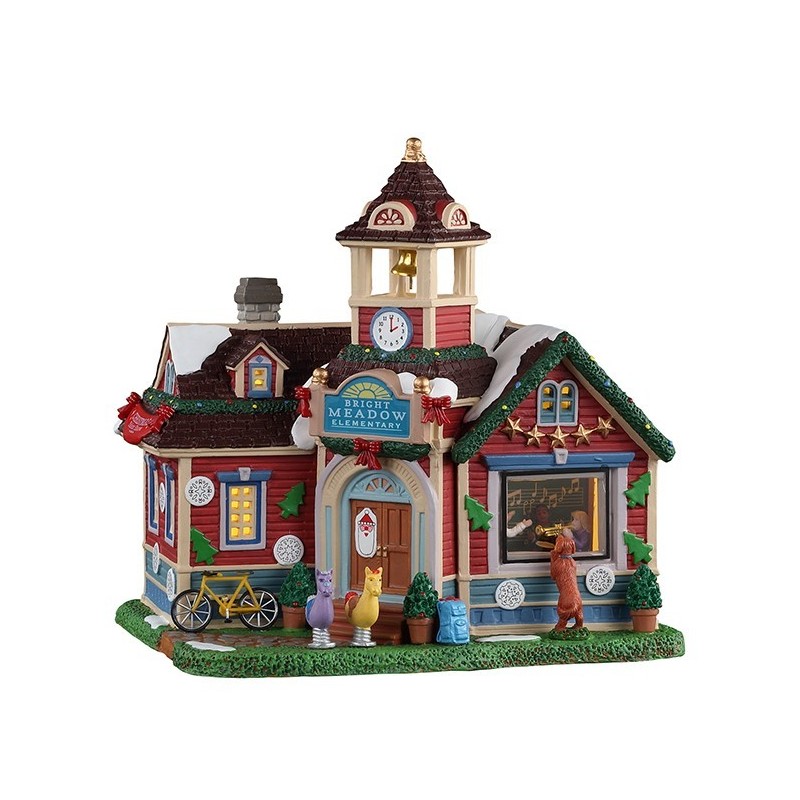 Bright Meadow Elementary With Power Supply Ref. 15766 - Lemax