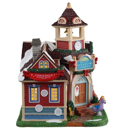 Bright Meadow Elementary With Power Supply Ref. 15766 - Lemax