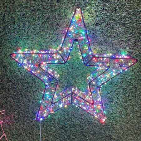 3D Star Brown Ø 35cm HDM 800 MicroLED MULTIFLASH RGB AmagicTree.com
