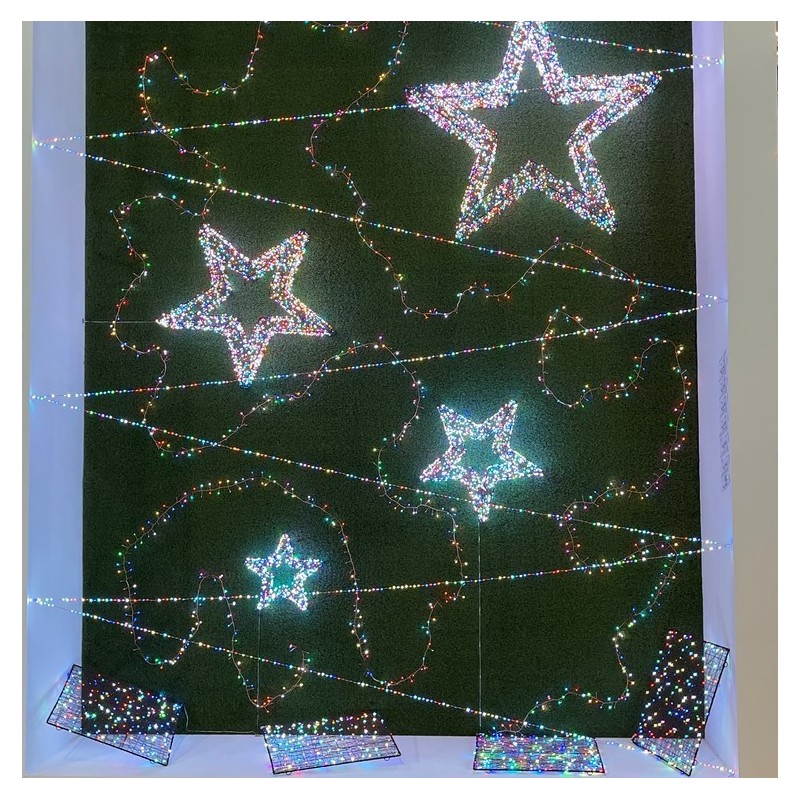 3D Star Brown Ø 35cm HDM 800 MicroLED MULTIFLASH RGB AmagicTree.com