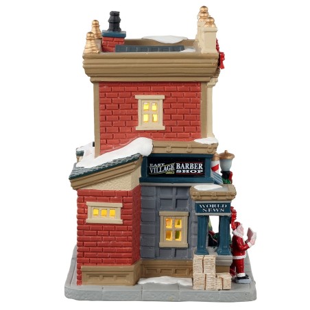 East Village Barber Shop With Power Supply Ref. 15771 - Lemax