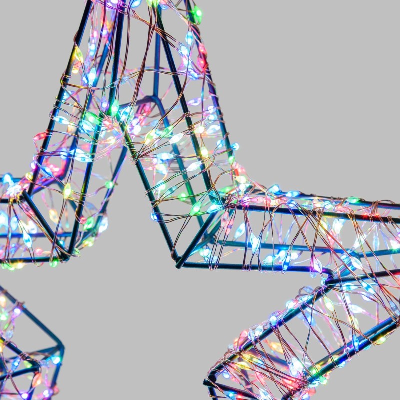 3D Star Brown Ø 35cm HDM 800 MicroLED MULTIFLASH RGB AmagicTree.com