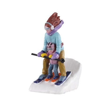 Lemax 02938 Mommy & Me Ski AmagicTree.com