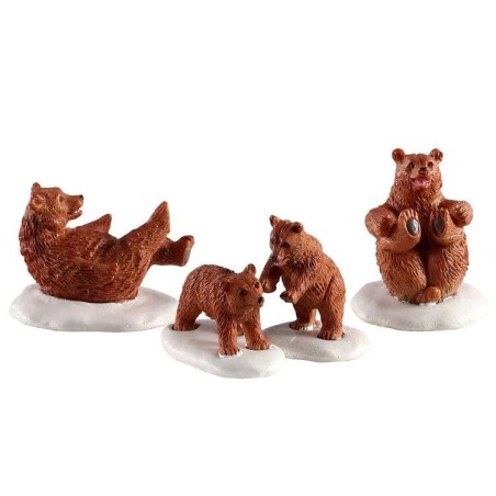 Lemax 02943 Bear Family Snow Day Set of 4 AmagicTree.com