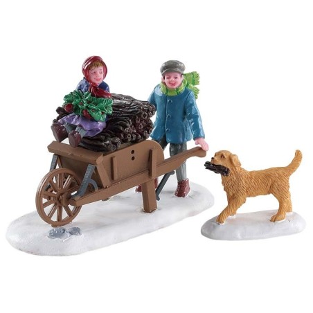 Lemax 82596 Gathering Kindling Set of 2 AmagicTree.com