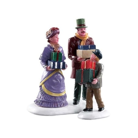 Lemax 82605 Walking Family Set of 2 AmagicTree.com