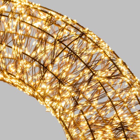 3D Crown Brown Ø 75cm HDM 6000 MicroLED WARM WHITE and COLD WHITE AmagicTree.com
