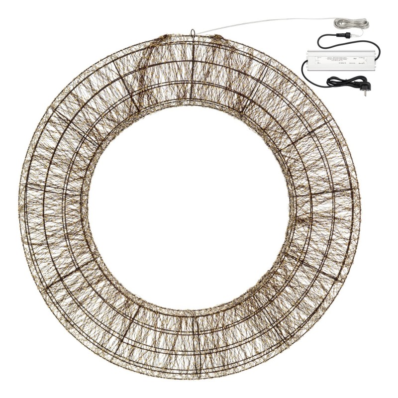 3D Brown Crown Ø 110cm HDM 15000 MicroLED WARM WHITE and COLD WHITE AmagicTree.com