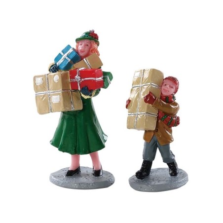 Lemax 82610 Christmas Rush Set of 2 AmagicTree.com
