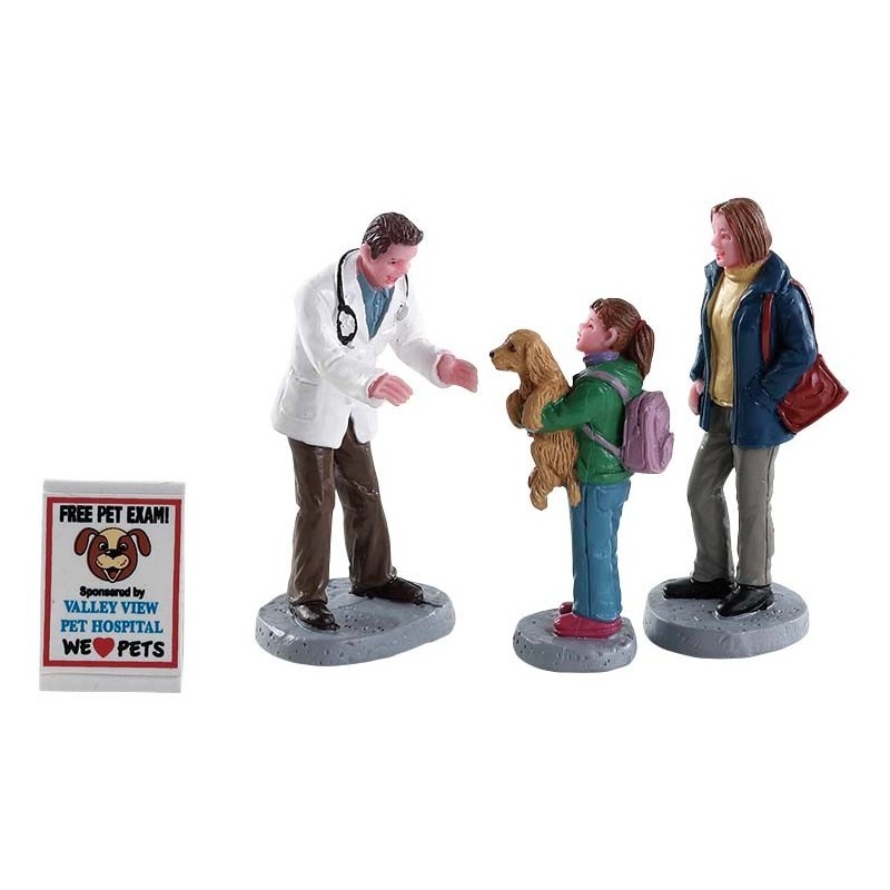 Charley The Vet Set of 4  - Lemax