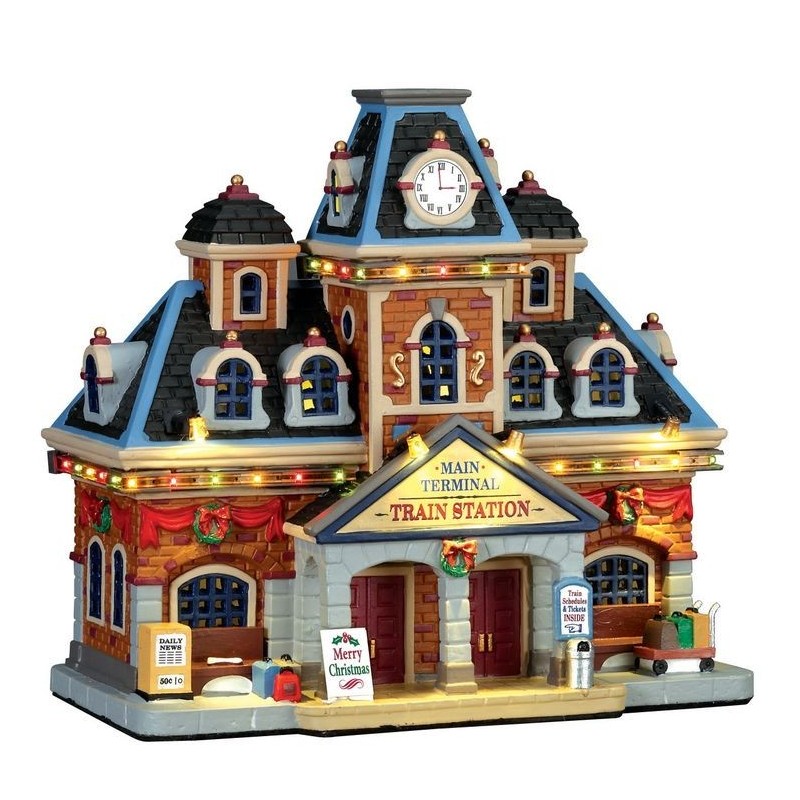 Main Terminal Train Station With Power Supply 4.5Vo Ref. 75194 - Lemax