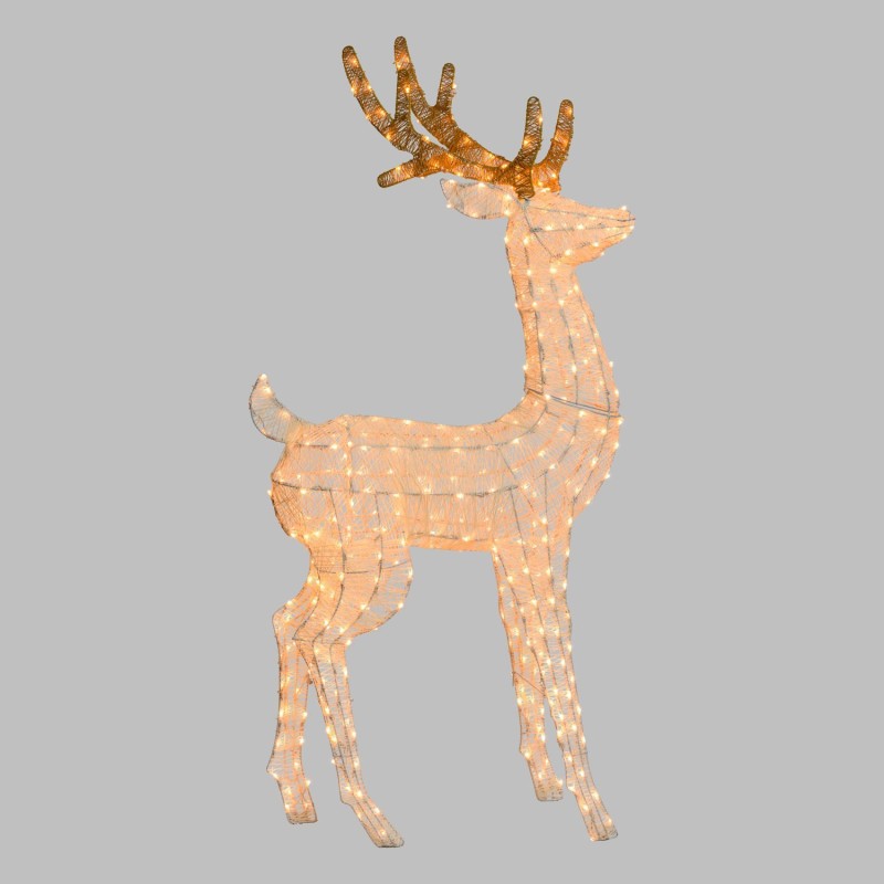 3D reindeer H160cm head rotated to the right LHC 380 LED series AmagicTree.com