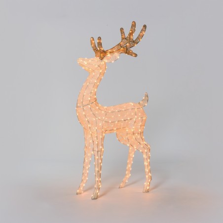 3D reindeer H160cm head rotated to the right LHC 380 LED series AmagicTree.com