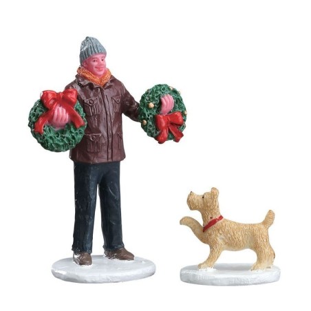 Lemax 52383 Tree Lot Figure Set of 2 AmagicTree.com