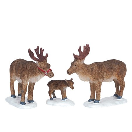 Lemax 62242 Reindeer Set of 3 AmagicTree.com