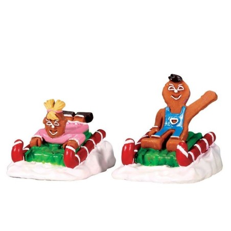 Lemax 62468 Sweet Sledding Set of 2 AmagicTree.com