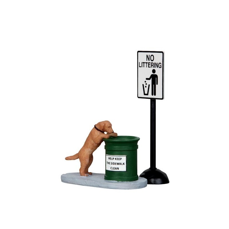 No Littering Set of 2  - Lemax