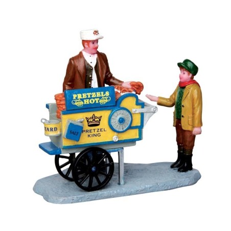 Lemax 42238 Pretzel King Pretzel Cart AmagicTree.com