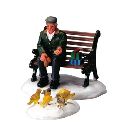Lemax 42905 Feeding Pigeons Set of 2 AmagicTree.com