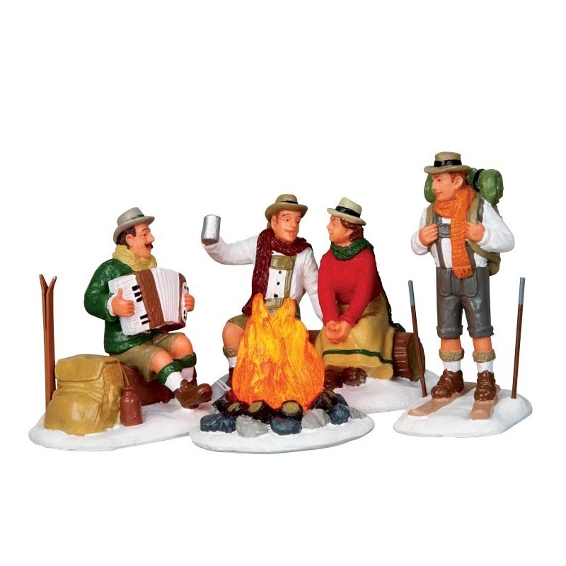 Alpine Ski Party S/4 B/O 4.5V Ref. 14356 - Lemax