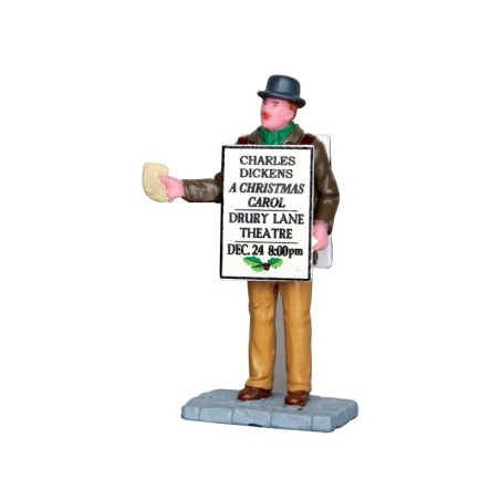 Lemax 42258 Sandwich Board Man AmagicTree.com