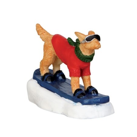 Lemax 42222 Snowboarding Dog AmagicTree.com